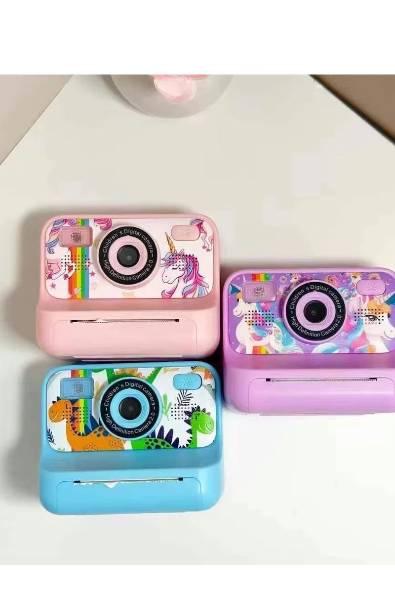 Generic Children's Camera With Printing Can Shoot Children's Gift Mini Toy Camera Photos Video Digital Instant Camera - Image 2