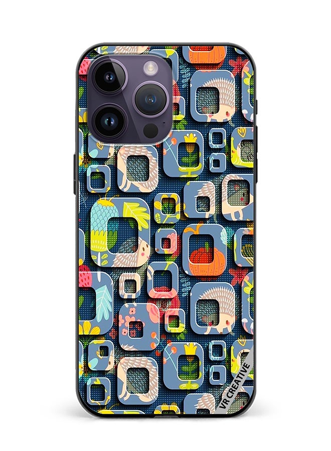 VR CREATIVE Protective Case Cover For Apple iPhone 15 Pro Max Abstract Design Multicolour - Image 1