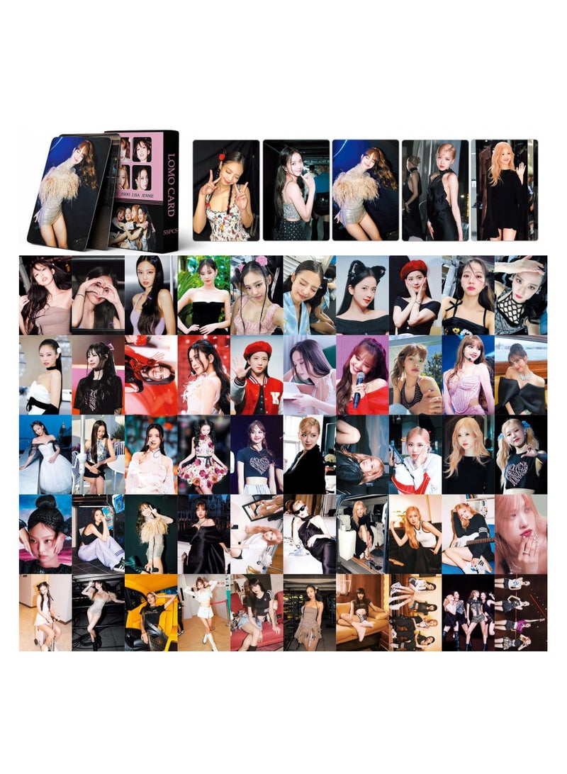 NIBEMINENT 55 Pcs Kpop BLACKPINK World Tour2 Lomo Cards Card For Fans Collection Gifts - Image 2