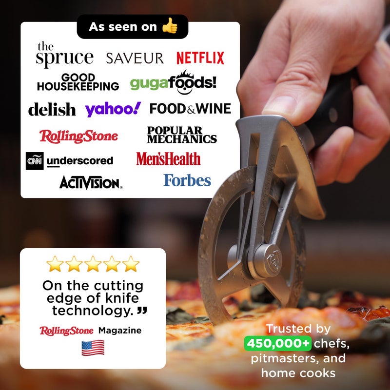 Dalstrong Pizza Wheel Cutter - The Orbit Razor Unique Pizza Wheel & Cutter -High-Carbon Heavy-Duty Stainless Steel - G10 Handle - Razor Sharp - Thumb Guard Protection & Blade Cover - Image 2