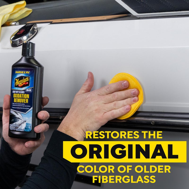Meguiar's M4916 Marine/RV Heavy Duty Oxidation Remover, Oxidation, Water Spot, Stain, and Boat Scratch Remover for Vehicles with Gel Coat and Fiberglass Surfaces, 16 Oz - Packaging may vary - Image 5