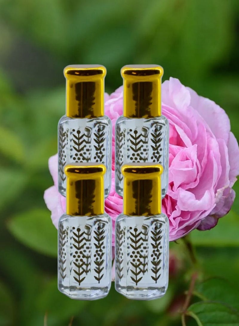 4 قطع عطر ورد هولاندي ثابت وفواح عبوة اقتصادية 6 مل