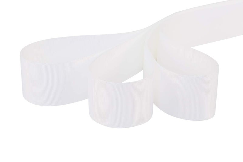 Ribbonitlux 1.5" Wide Solid Grosgrain Ribbon 25 Yards (029-White）, Set for Gift Wrapping, Party Decor, Sewing Applications, Wedding and Craft - Image 2