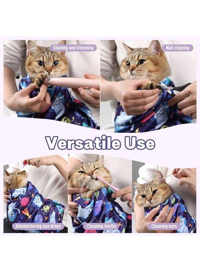 Paw Legend Paw Legend 27.6" Cat Wrap for Grooming Cat Wrap for Cutting Nails Cat Restraint for Nail Clipping Self Adhesive Blanket Restraint Cloth for Cats Within 15lbs  - Image 5