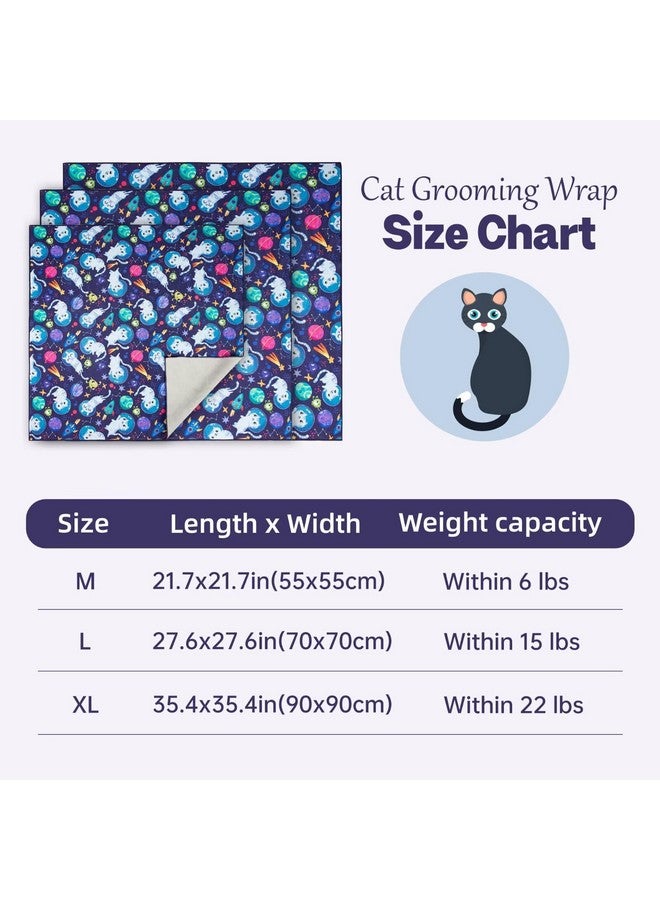 Paw Legend Paw Legend 27.6" Cat Wrap for Grooming Cat Wrap for Cutting Nails Cat Restraint for Nail Clipping Self Adhesive Blanket Restraint Cloth for Cats Within 15lbs  - Image 2