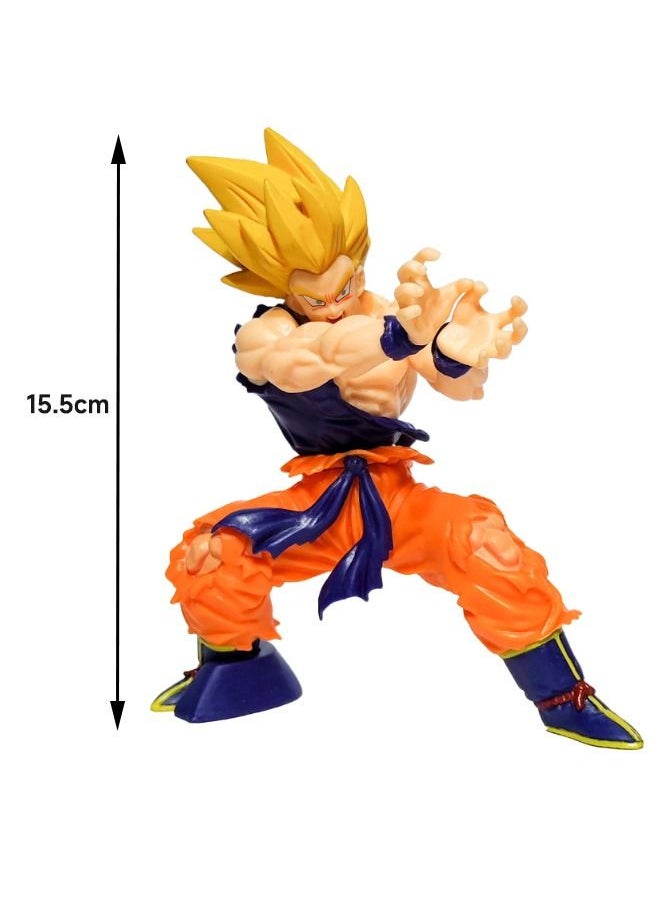 Dragon Ball - شخصية دراغون بول جوكو، شخصية سوبر سايان شوك ويف جوكو، نموذج تذكاري للذكرى العشرين، زينة نموذج الرسوم المتحركة، تمثال نموذج قابل للجمع للغاية، لعبة شخصية أنيمي 15.5 سم - Image 1