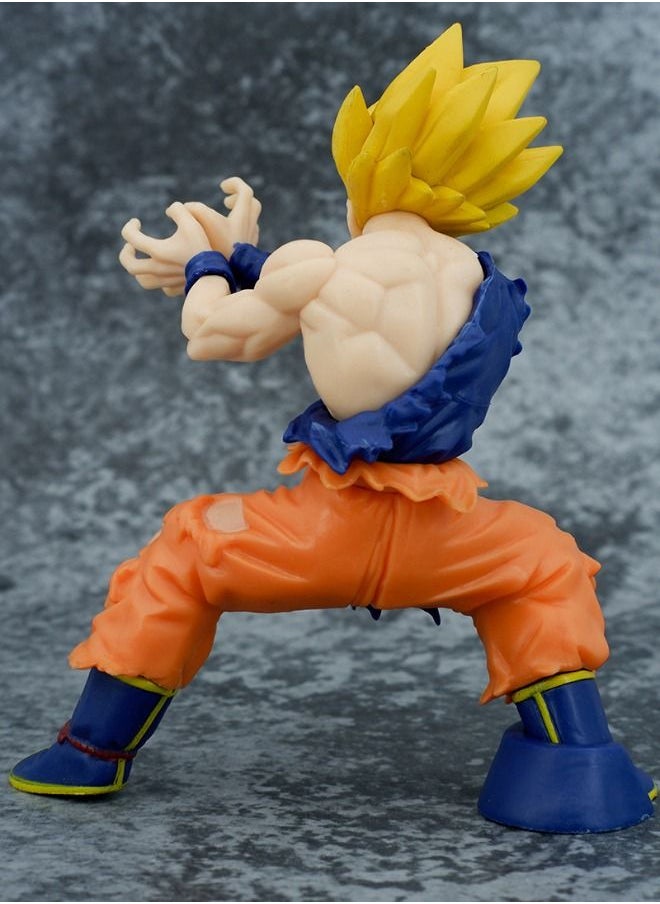 Dragon Ball - شخصية دراغون بول جوكو، شخصية سوبر سايان شوك ويف جوكو، نموذج تذكاري للذكرى العشرين، زينة نموذج الرسوم المتحركة، تمثال نموذج قابل للجمع للغاية، لعبة شخصية أنيمي 15.5 سم - Image 1