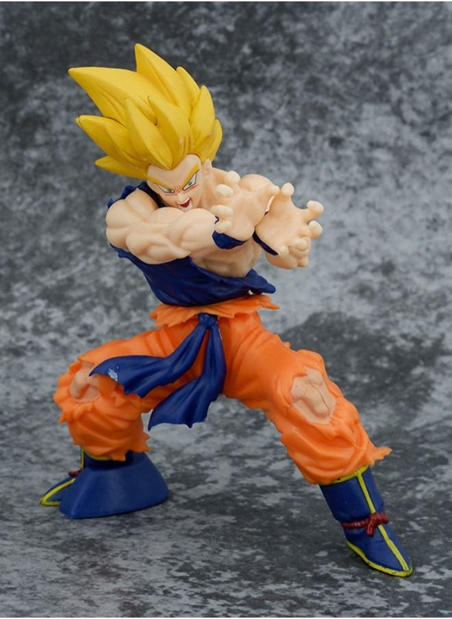 Dragon Ball - شخصية دراغون بول جوكو، شخصية سوبر سايان شوك ويف جوكو، نموذج تذكاري للذكرى العشرين، زينة نموذج الرسوم المتحركة، تمثال نموذج قابل للجمع للغاية، لعبة شخصية أنيمي 15.5 سم - Image 1