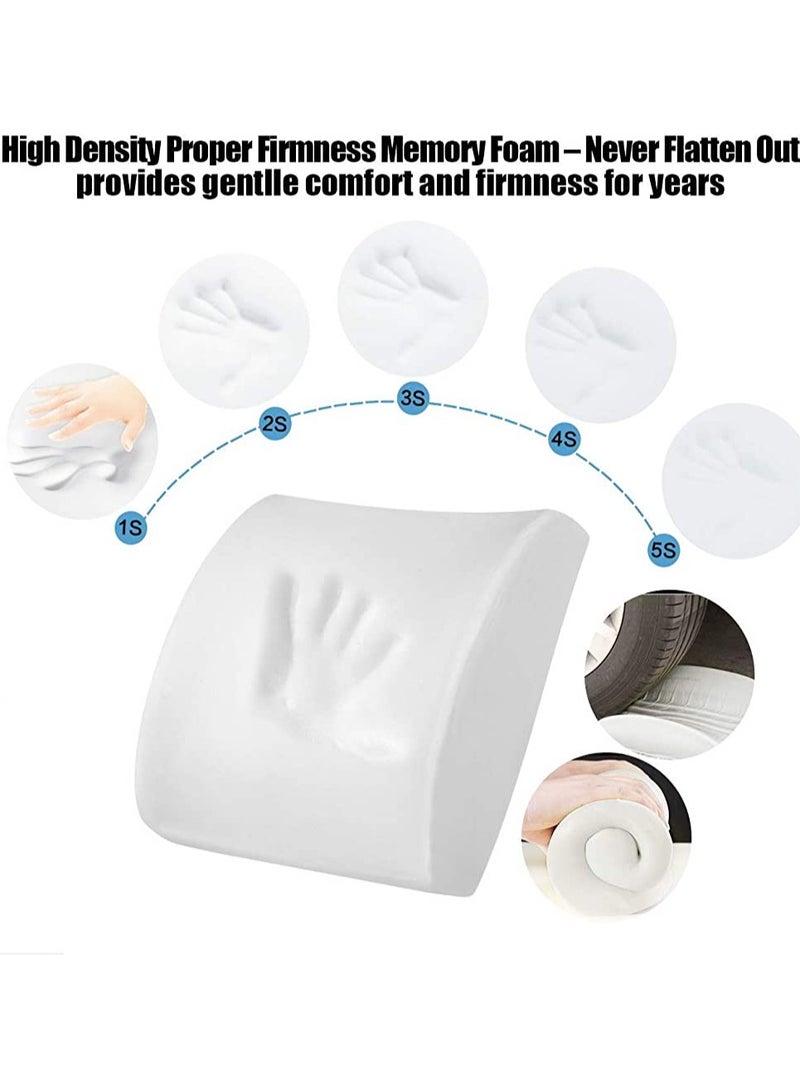 Premium Comfort Seat Cushion – Non-Slip Orthopedic 100% Memory Foam Coccyx Cushion for Tailbone Pain – Cushion for Office Chair Car Seat – Back Pain & Sciatica Relief (Seat and Back cushion) - Image 2