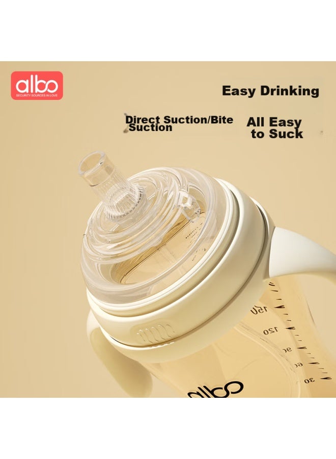 Albo Straw Bottle For Babies 1-6 Years Old, Ppsu Baby Water Cup With Handle, Training Cup, Bz350 - Image 3