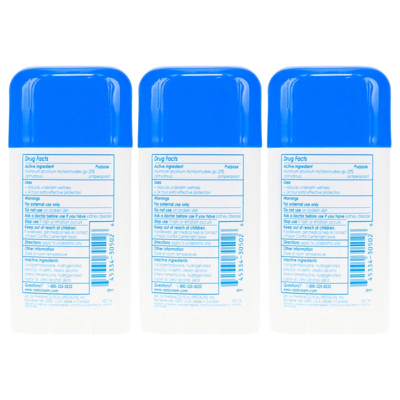 Vanicream Anti-Perspirant - Deodorant Clinical Strength For Sensitive Skin, 2.25 Oz Pack of 3 - Image 4