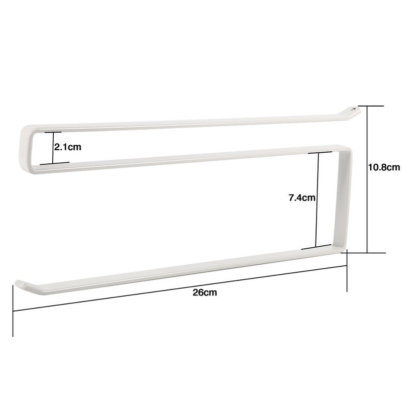 Yosoo Under Cabinet Towel Roll Paper Hanging Stand Rack Stainless Metal Kitchen Storage Organizer - Image 2