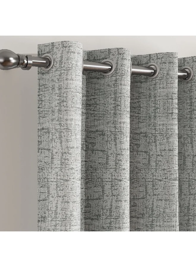 هوم بوكس ستارة مارثا جاكار قطعتين سوداء طويلة جدًا 140 × 300 سم