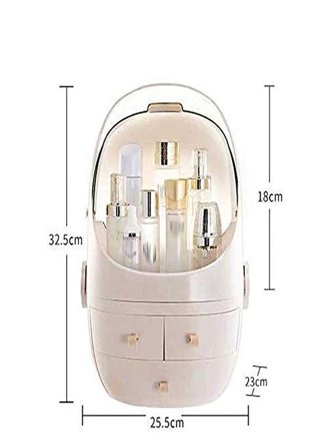 REPLEX Makeup Organizer, Jewelry and Cosmetic Storage Display Boxes with Handle, Cosmetic Storage Holder Makeup Storage Display Rack with Handle Great for Bathroom, Dresser, Vanity and Countertop - Image 5