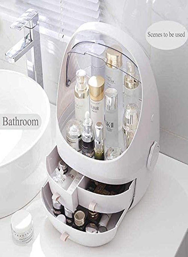 REPLEX Makeup Organizer, Jewelry and Cosmetic Storage Display Boxes with Handle, Cosmetic Storage Holder Makeup Storage Display Rack with Handle Great for Bathroom, Dresser, Vanity and Countertop - Image 3