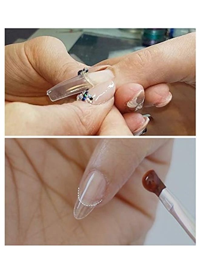 نيبمينينت مجموعة أظافر صناعية أكريليك من 1000 قطعة شفاف - Image 3