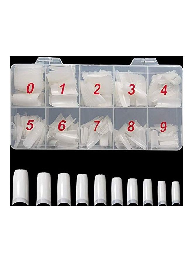 نيبمينينت مجموعة أظافر صناعية أكريليك من 1000 قطعة شفاف - Image 5