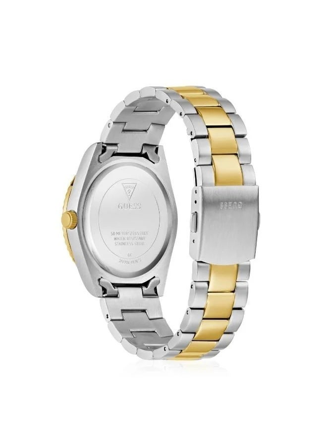 جس ساعة رجالية آنالوج من GUESS بمقاس 42 ملم وقرص بني - GW0265G15 - Image 3