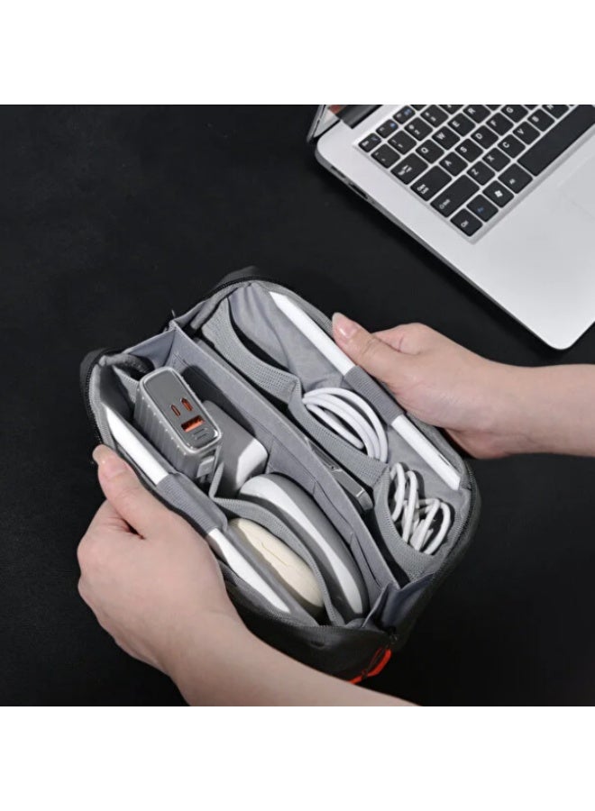 دبليو اي دبليو يو حقيبة تنظيم اكسسوارات WiWU Warriors Tech Pouch X باللون الأسود - Image 5