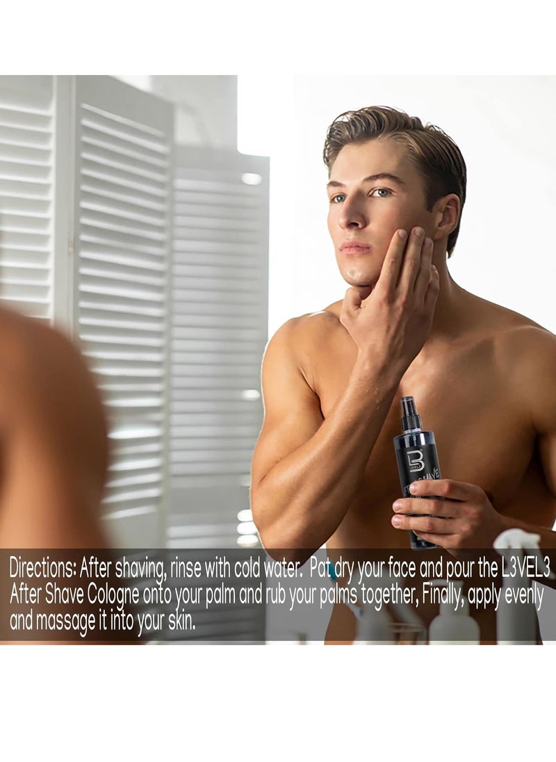 L3 L3 Level 3 After Shave Spray Cologne - Softens Skin - Refreshes and Relieves Face and Skin - Moisturizing Formula Level Three After Shaving - 13.5 oz  - Image 2