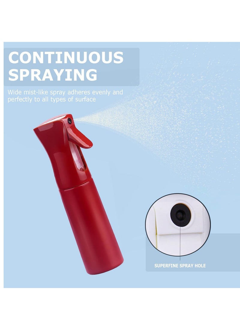 vigor path - VIGOR PATH Continuous Spray Bottle with Ultra Fine Mist - Versatile Water Sprayer for Hair, Home Cleaning, Salons, Plants, Aromatherapy, and More - Hair Spray Bottle - 300ml/10.1oz (Red) - Image 1