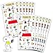 Peanuts Party Favors for Boys Girls Bundle 12 Pack Charlie Brown Sticker Sheets for Kids Birthday Party Goodie Bags Snoopy Party Supplies Set - Image 3