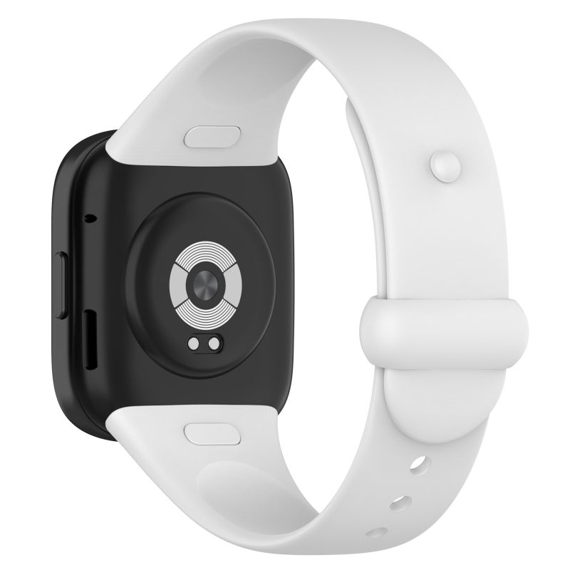 erorex For Redmi Watch 3 Nail Button Silicone Watch Band(White) - Image 2