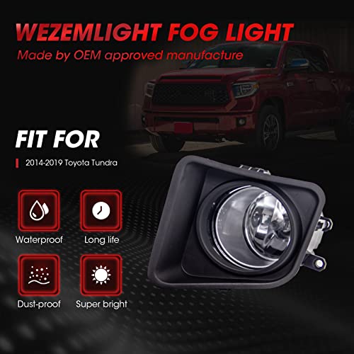 WEZEMLIGHT Fog Light Assembly For 2014-2019 Toyota Tundra With H11 12V 55W Halogen Bulbs, Switch and Wiring Kit - Image 4