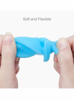 KASTWAVE Facial Cleansing Brush, Soft Silicone Manual Face Scrubber Exfoliating Massage Scrub Acne Blackheads Remove Handheld Pads for Deep Cleaning Skin Care Sensitive, Delicate, Dry (2 Pcs)  - Image 4