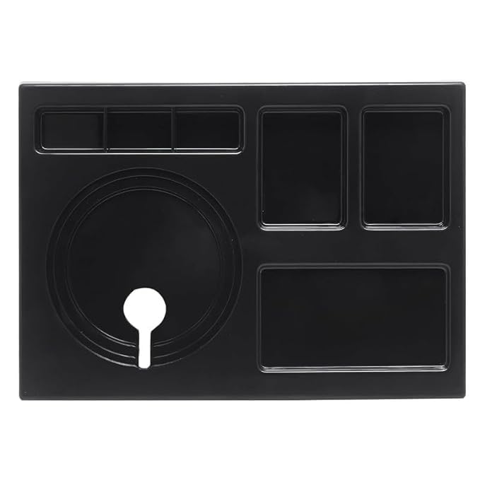 PAUL SONS Hospitality Kettle Tray Made of ABS Plastic Square, Hotel Room Serving Service Size: 16"x12"x1.5" Black (Pack of 1) - Image 5