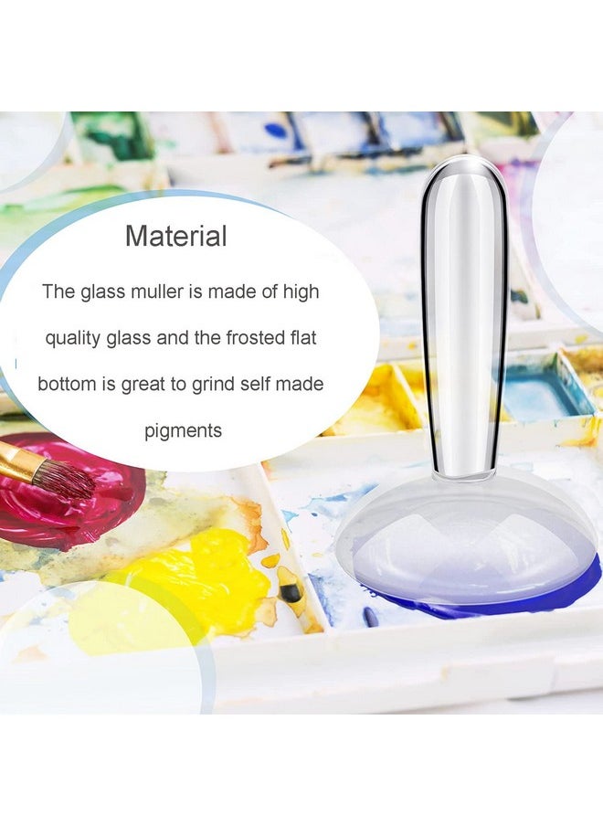 Glass Muller For Making Paint Mineral Pigment Grinding Pestle 2.95 Inch Flat Bottom Glass Grinding Apparatus For Watercolor Oil Painting Thangka Tempera Homemade Making Paint - pzsku/Z41EC86D438E3C5345C7DZ/45/_/1721986903/c3c92c81-58af-4545-be86-1736525b886b