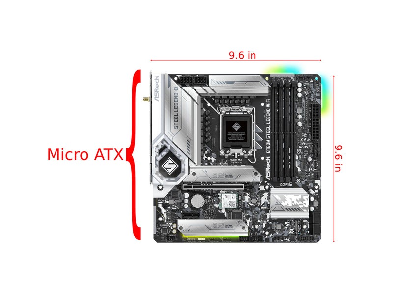 ASRock B760M Steel Legend WiFi Motherboard - Image 2
