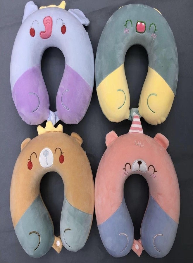 richtots Premium Neck Support Travel Pillow for Kids Cute Cartoon Memory Foam Stuffed U-Shaped Travel Plush Pillow - Image 2