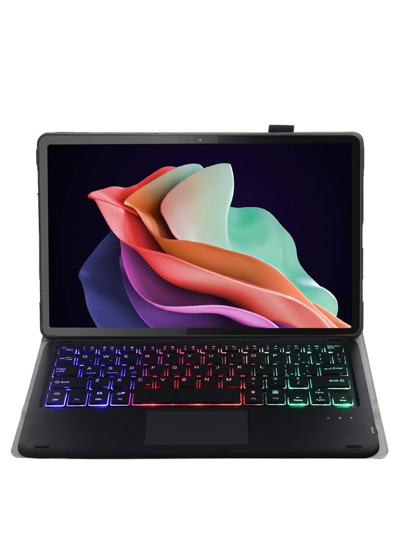 Huawei Matepad Air 11.5 inch 2023 case for, Magnetic Removable Wireless Colorful Backlit Keyboard Cover (Black) - Image 5