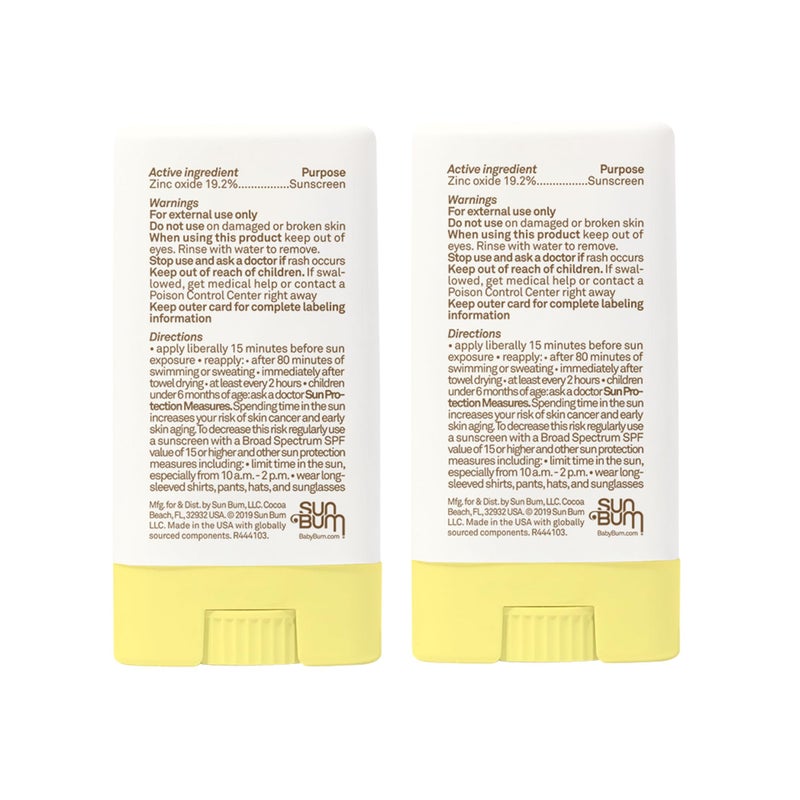 Sun Bum Baby Bum Mineral Sunscreen Face Stick - SPF 50 - UVA,UVB Face and Body Protection - Fragrance Free Safe for Sensitive Skin- Travel Size 0.45 Ounce (Pack of 2) - Image 5