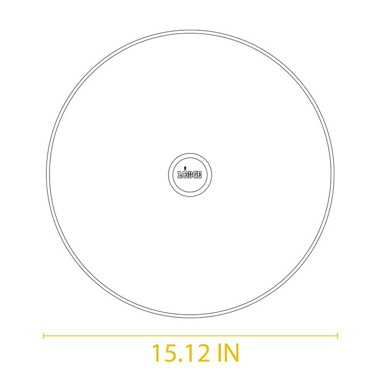 Lodge Round Tempered Glass Lid - Versatile Glass Lid for 15 Inch Skillets, Pans, and Dutch Ovens - Dishwasher Safe and Oven Safe up to 400Â° - 15 Inch - Image 2