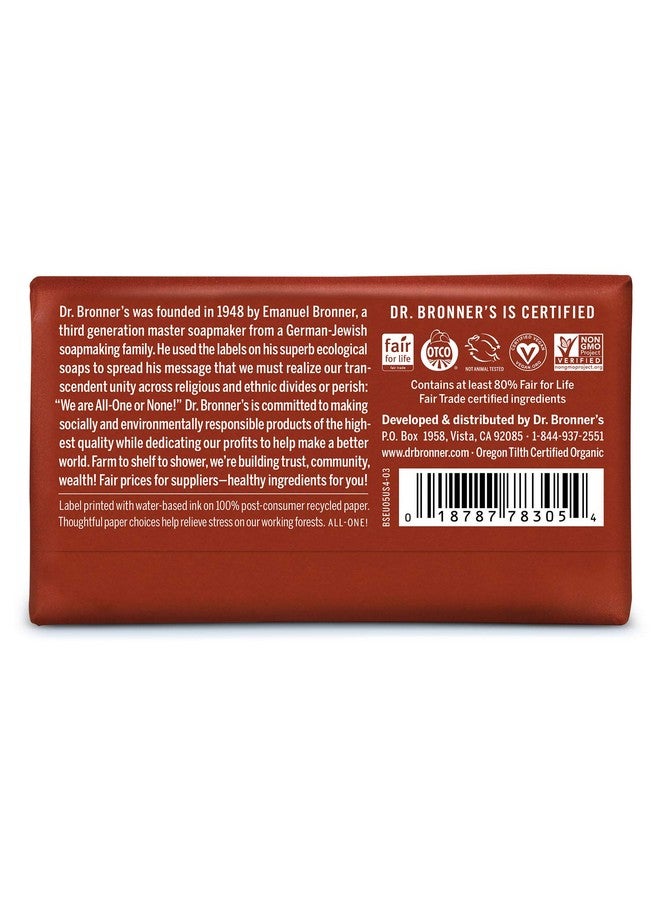 Dr. Bronner's - Pure-Castile Bar Soap (Eucalyptus, 5 ounce, 6-Pack) - Made with Organic Oils, For Face, Body and Hair, Gentle and Moisturizing, Biodegradable, Vegan, Cruelty-free, Non-GMO - Image 2