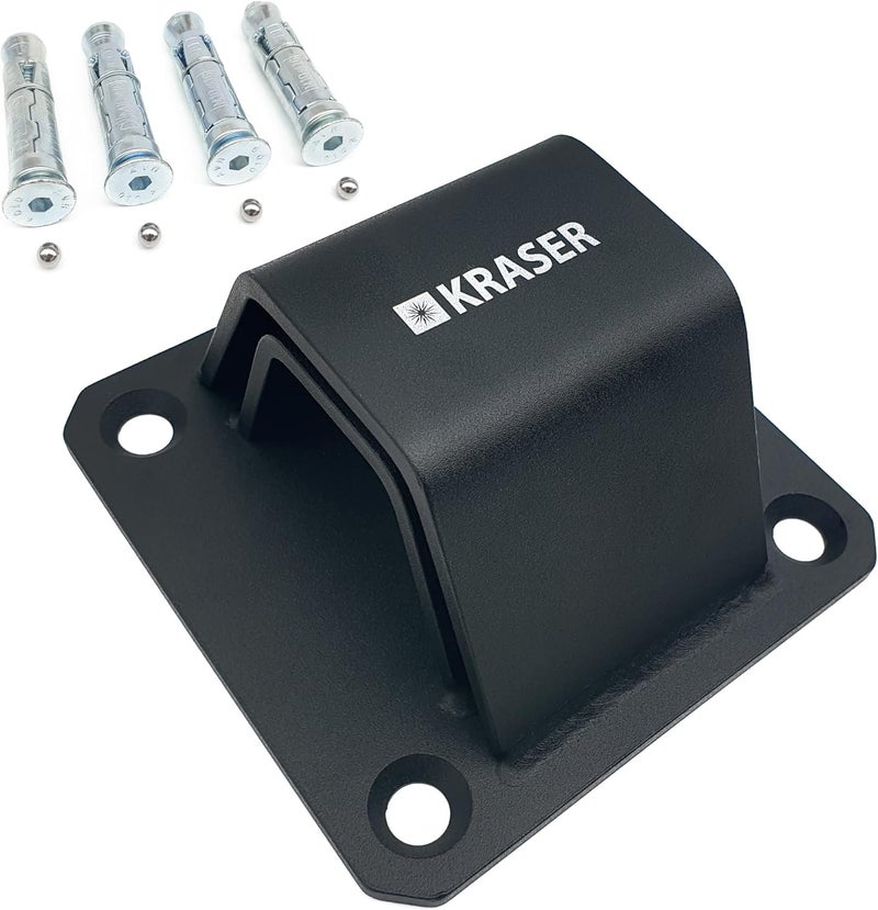 KRASER KR52B High Strength Steel Anti-Theft Ground or Wall Anchor with Double Arch and 4 Anchor Points - Image 1