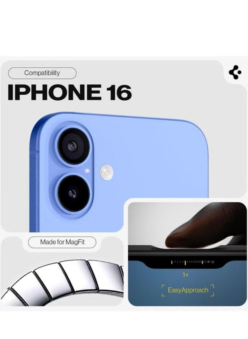 Spigen Tough Armor MagFit AI for iPhone 16 Case Cover MagSafe with Kickstand (2024) - Navy Blue - Image 2