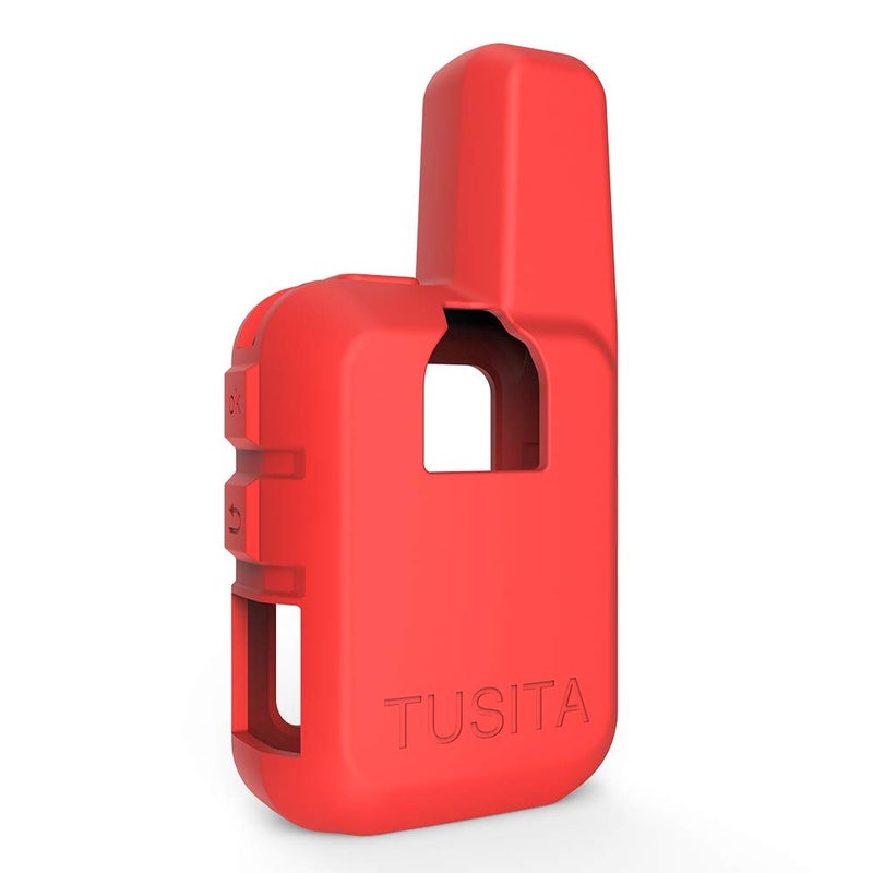 TUSITA غطاء سيليكون TUSITA متوافق مع Garmin inReach Mini 2 - أحمر - Image 3