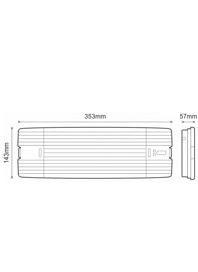 olympia electronics - 3.4W Non Maintained/Maintained Emergency Luminaires With Leds Bulkhead, 3 Hrs, With Mounting Springs - Image 1
