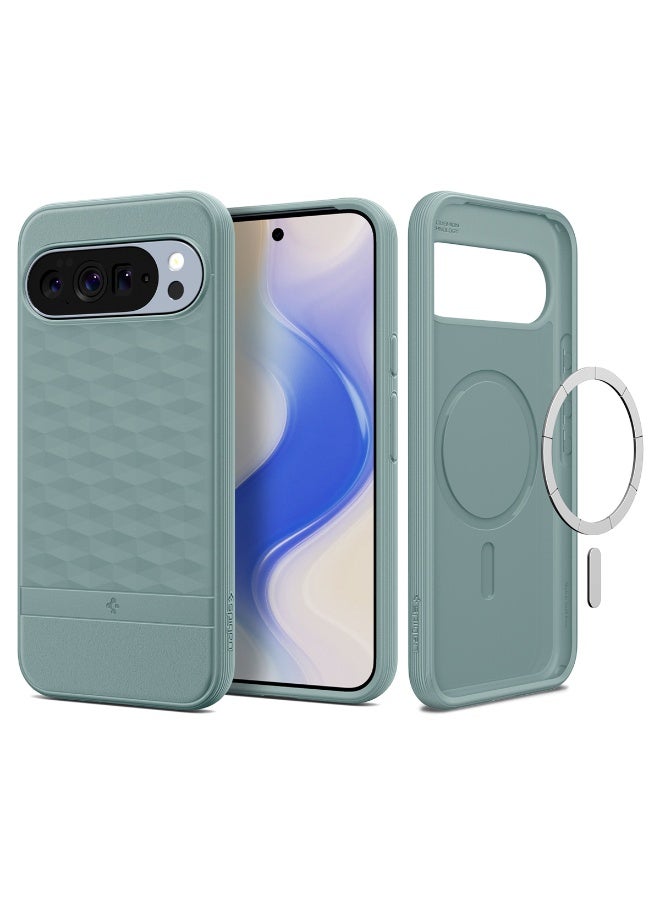 Spigen غطاء ماغ فيت بارالاكس لجوجل بيكسل 10 برو XL متوافق مع ماغ سيف - أخضر مريمي - Image 1