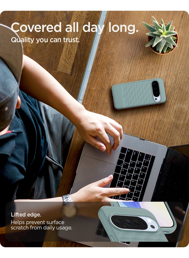 Spigen غطاء ماغ فيت بارالاكس لجوجل بيكسل 10 برو XL متوافق مع ماغ سيف - أخضر مريمي - Image 5