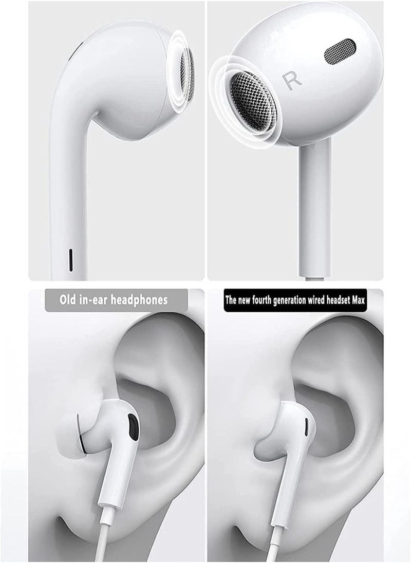 Generic iPhone Wired Lightning Earbuds Earphones Headphones, Stereo Noise Canceling Isolating in Ear Headset with Built-in Microphone&Volume Control Compatible with iPhone 12 11 Pro Max Mini X 8 7  - Image 4