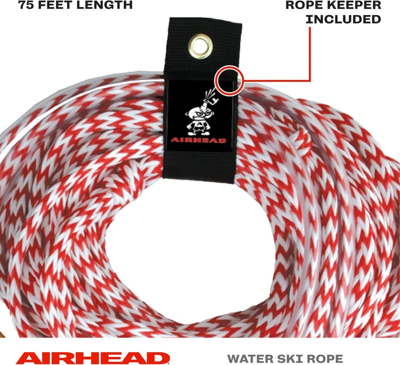 AIRHEAD Deep V Ski Rope with 12" Floating Handle - 75 ft Length - Image 2