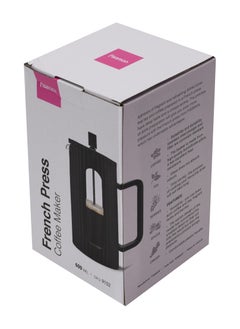 Fissman Fissman French Press Coffee and Tea Maker 600mL, Heat Resistant Thickened Borosilicate Glass Stainless Steel Coffee and Tea Press, Hot and Cold Brew Coffee French Press (Black)  - Image 5