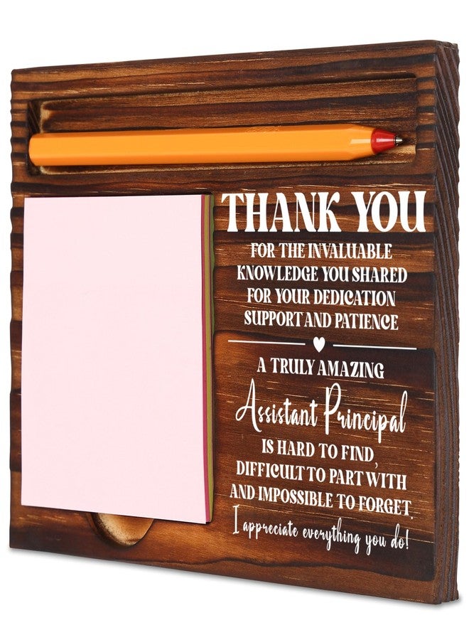 TRCENDE Thank You Gift for Assistant Principal, Positive Affirmations Decor Assistant Principal Appreciation Gifts, Assistant Principal Gift Ideas, Vice Principal Desk Retro Note Pad Holder XB456 - Image 1