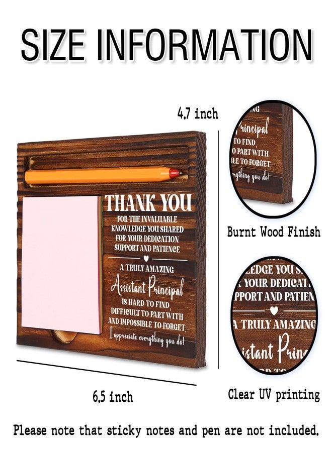 TRCENDE Thank You Gift for Assistant Principal, Positive Affirmations Decor Assistant Principal Appreciation Gifts, Assistant Principal Gift Ideas, Vice Principal Desk Retro Note Pad Holder XB456 - Image 2
