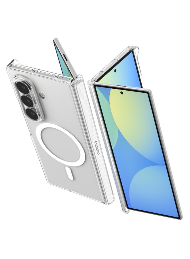 Spigen Air Skin Zero MagFit for Samsung Galaxy Z Fold 8 ULTRA case [MagSafe] Ultra Slim [Back Cover Only] with Full Hinge Protection (2026) - Clear White - Image 1
