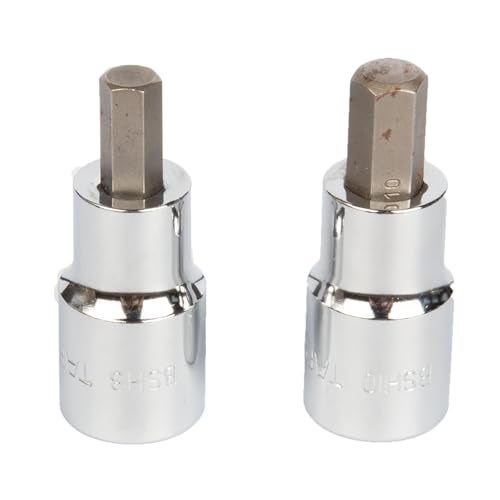 Taparia Hex Bit Socket BSH 8mm / 10mm set of 2 pc, ½ “ Square Drive, 8mm & 10mm, Allen Hex Socket – Suitable for Automotive, Industrial & DIY Applications. - Image 1